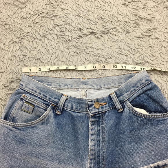 Vintage Wrangler Embroidered Skinny Jeans Blue Size 6 - Picture 9 of 15